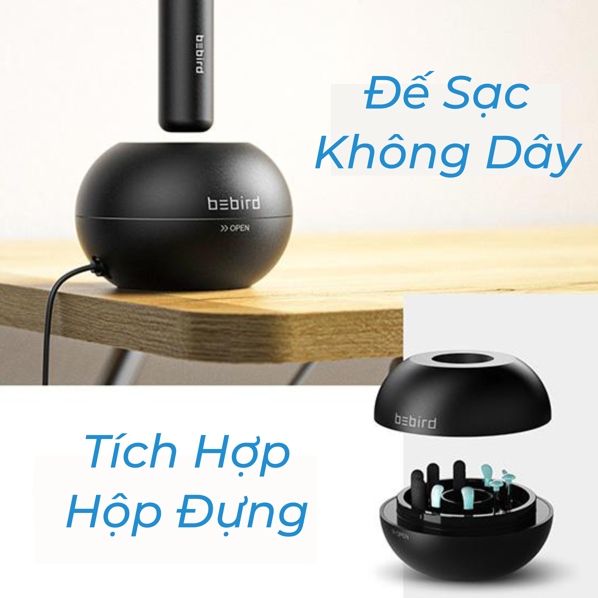 Ngoáy Tai Thông Minh Bebird M9 S, máy ngoáy tai thông minh cho người lớn và trẻ em. Bản nâng cấp với sạc chuẩn USB Type C