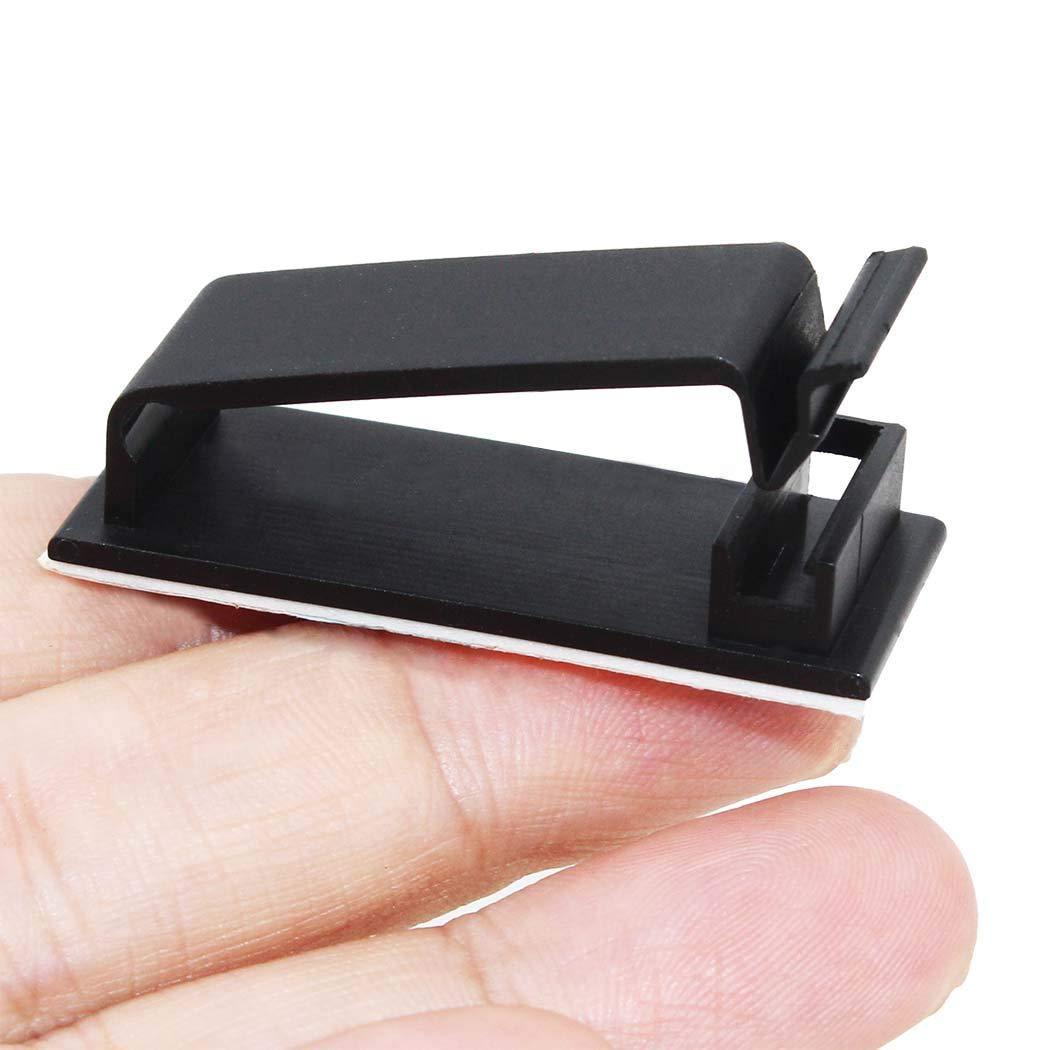 Cáp quản lý, các clip cáp dính 50pcs cho bộ organ dây điện cho cáp Ethernet và hệ thống quản lý cáp cho TV, PC, máy tính xách tay, máy tính để bàn