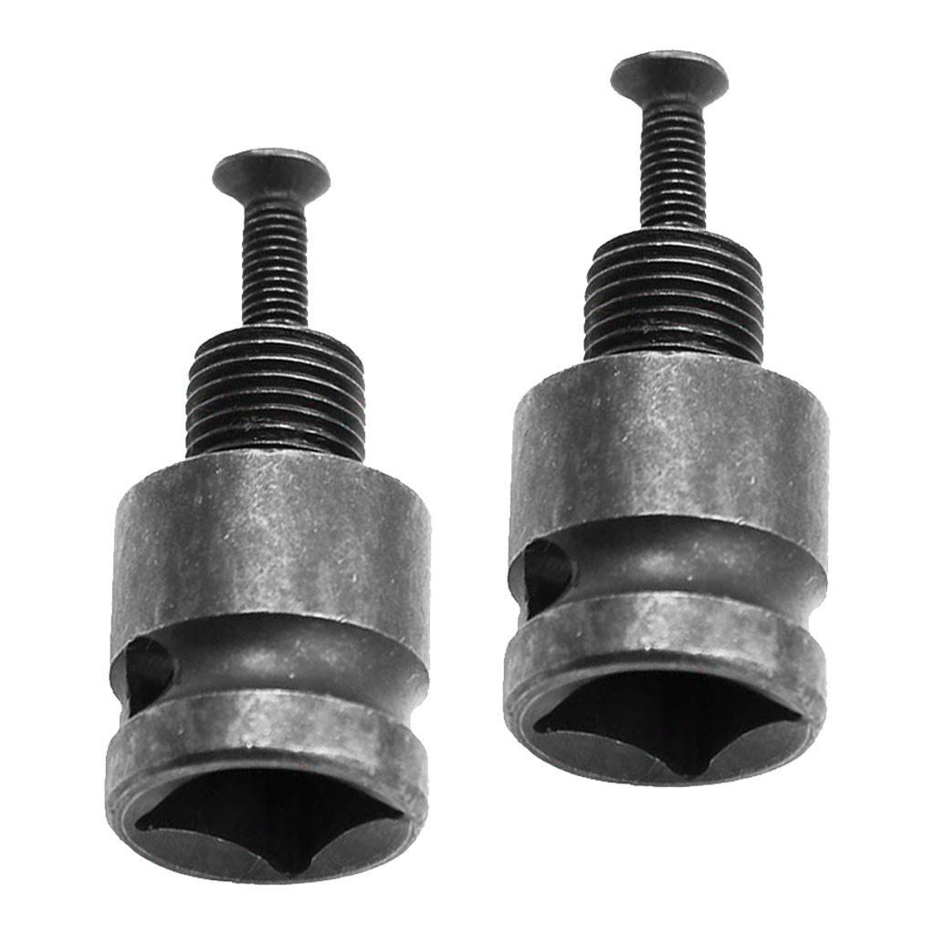 1/2 Diameter Drill Chuck Adaptor Converter with High Quality Screw, 2 Pack