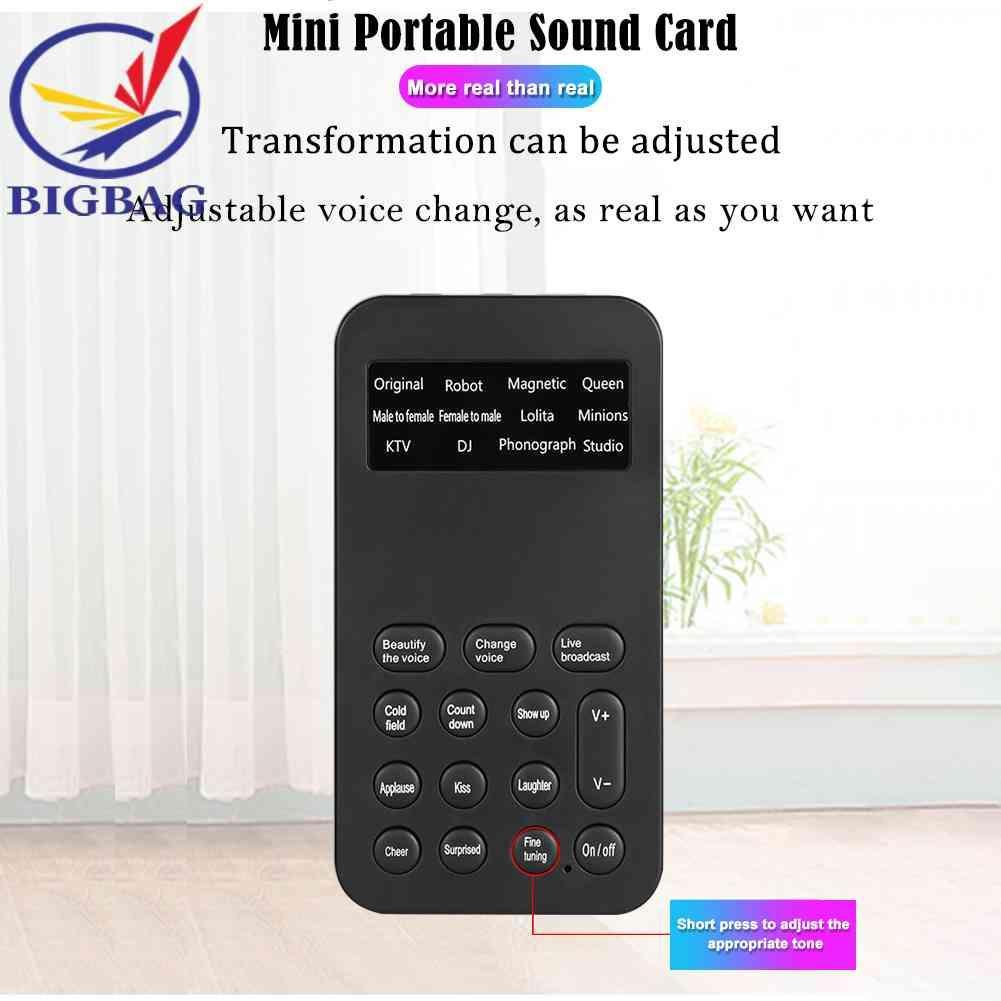 Bộ Loa Không Dây Mini Hỗ Trợ Live Changer Sound Card