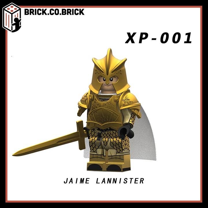 Đồ chơi Lắp ráp minifig Hiệp sỹ Giáp vàng Game of Throne Trung cổ Trò Chơi Vương Quyền KT1001
