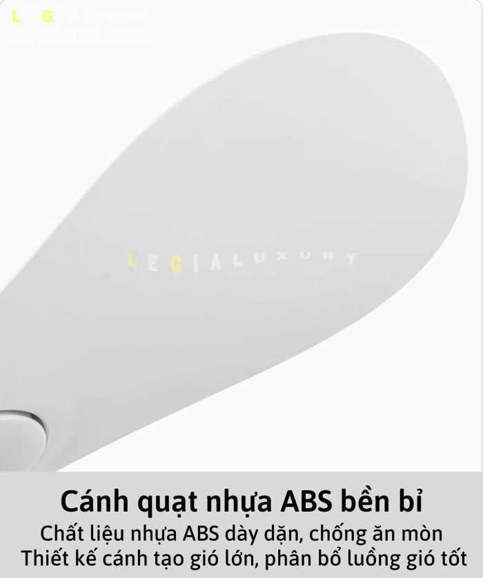 Quạt trần đèn trang trí hiện đại Lê Gia LGFAN744 | Quạt trần thiết kế phong cách sang trọng | Quạt trần chung cư giá rẻ {Hàng Chính Hãng}