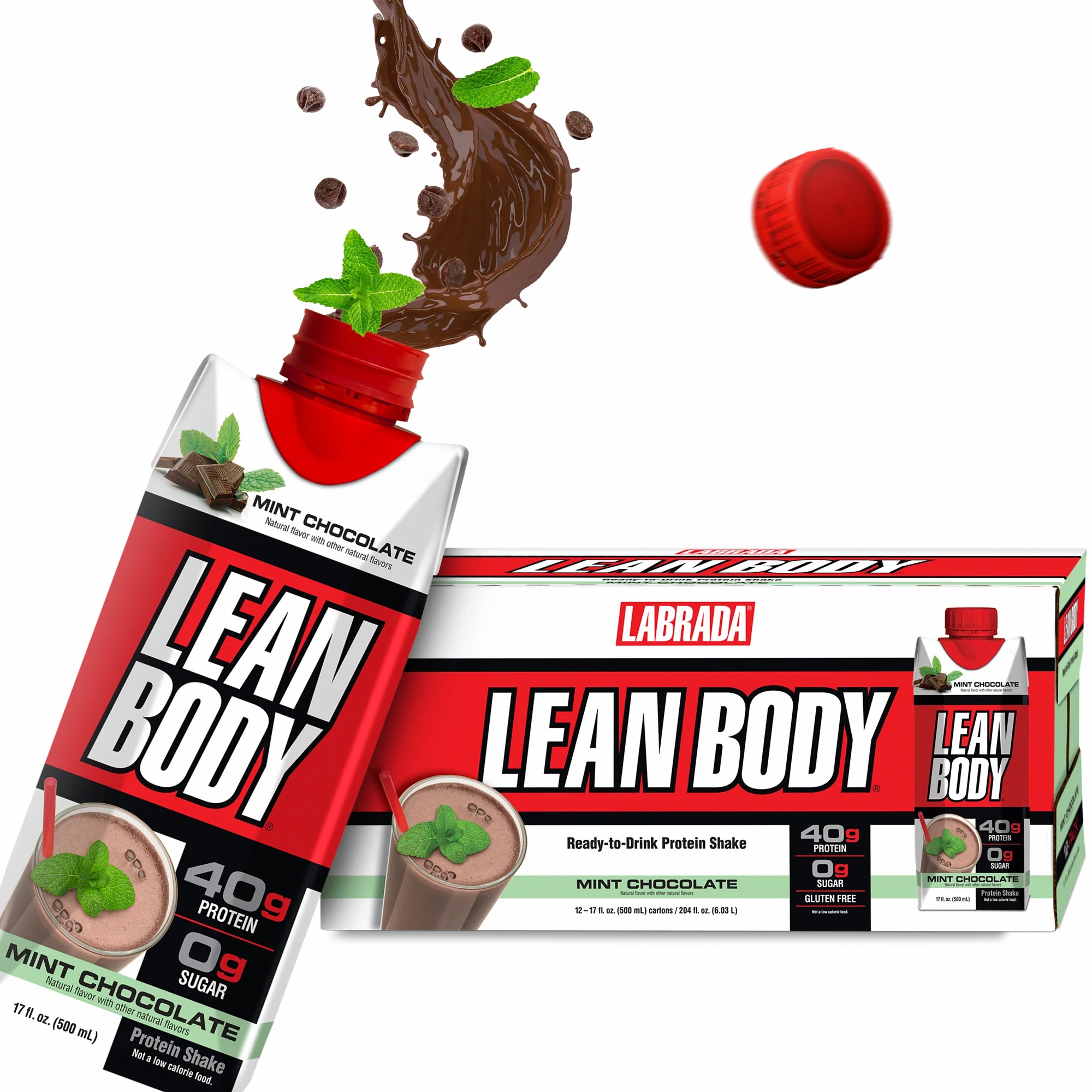 Protein Lean Body RTD Labrada Thùng 12 Chai 500ml Chính Hãng BBT