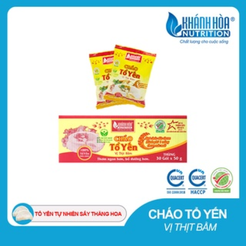 Cháo Tổ Yến Vị Thịt Bằm/ Cháo Đậu Xanh Tổ Yến Vị Thịt Bằm - Khánh Hòa NutriFoods - Cháo Ăn Liền Cao Cấp, Bổ Sung Dinh Dưỡng