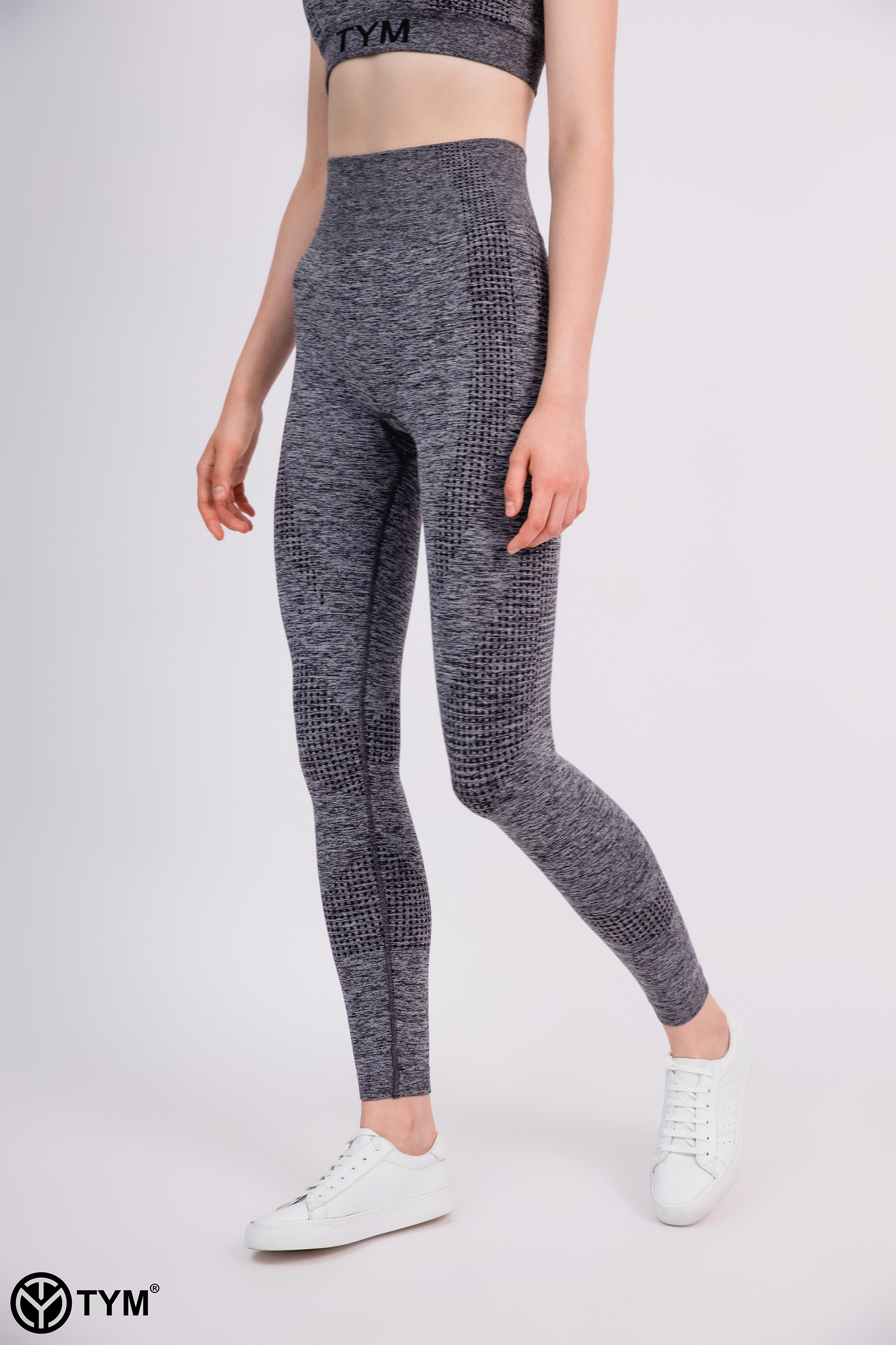 Quần Legging Thể Thao Nữ Seamless TYM - Chất liệu cao cấp - Họa tiết, logo dệt nổi S-LGT001 - TYM FASHION