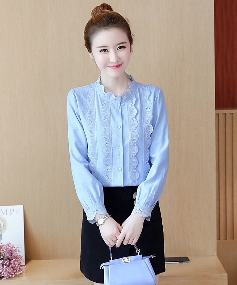 Áo Sơ Mi Công Sở Mộc Garden N615 Phối Ren Hành Chính 40-65kg