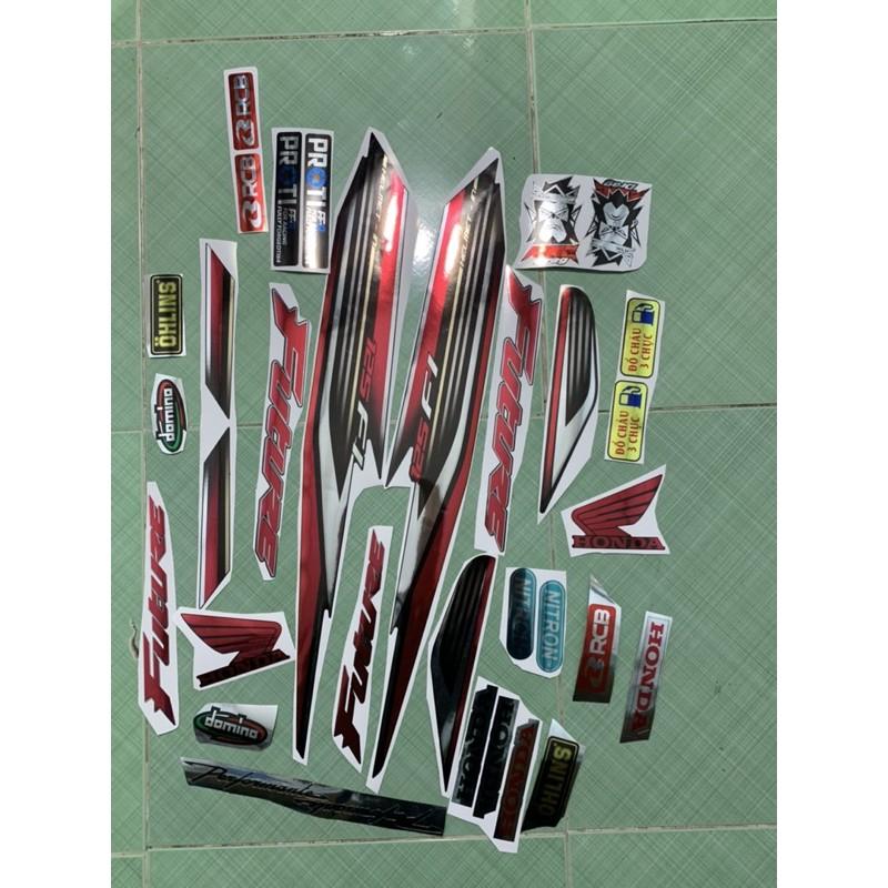 Tem future đỏ đen crom