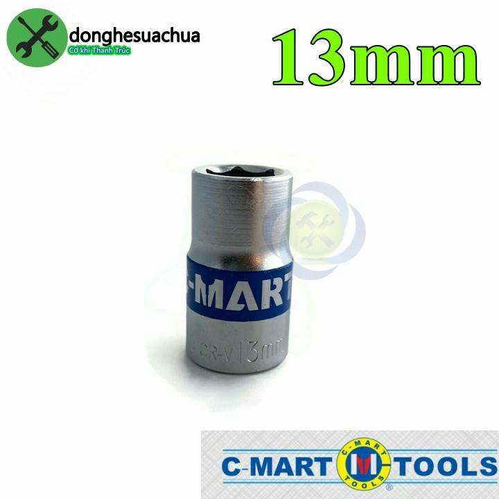 Tuýp 13mm C-Mart F0029A-6-13 loại ngắn xi mờ