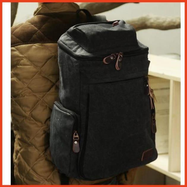 Balo TLG Ba lô canvas phối da nam 205876