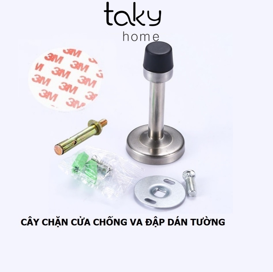 Chặn Cửa Dán Tường Phòng Tắm, Chặn Cửa Chống Va Đập Cánh Cửa, Dán Tường Không Cần Khoan Đục. TakyHome 1500