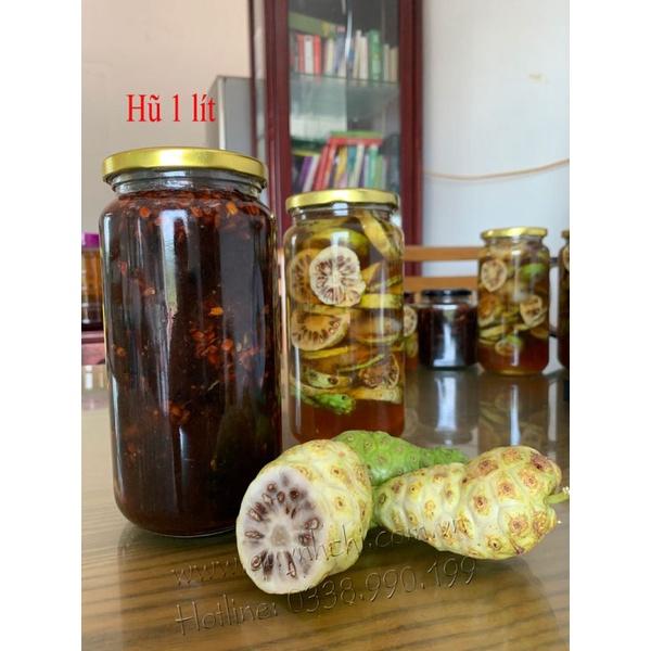 HỦ 1 KG QUẢ NHÀU NGÂM MẬT ONG RỪNG. [ SẠCH, KHÔNG CHẤT BẢO QUẢN ] [ GIAO HÀNG NHANH + ĐƯỢC ĐỒNG KIỂM] [ GHN ExPrEsS ]