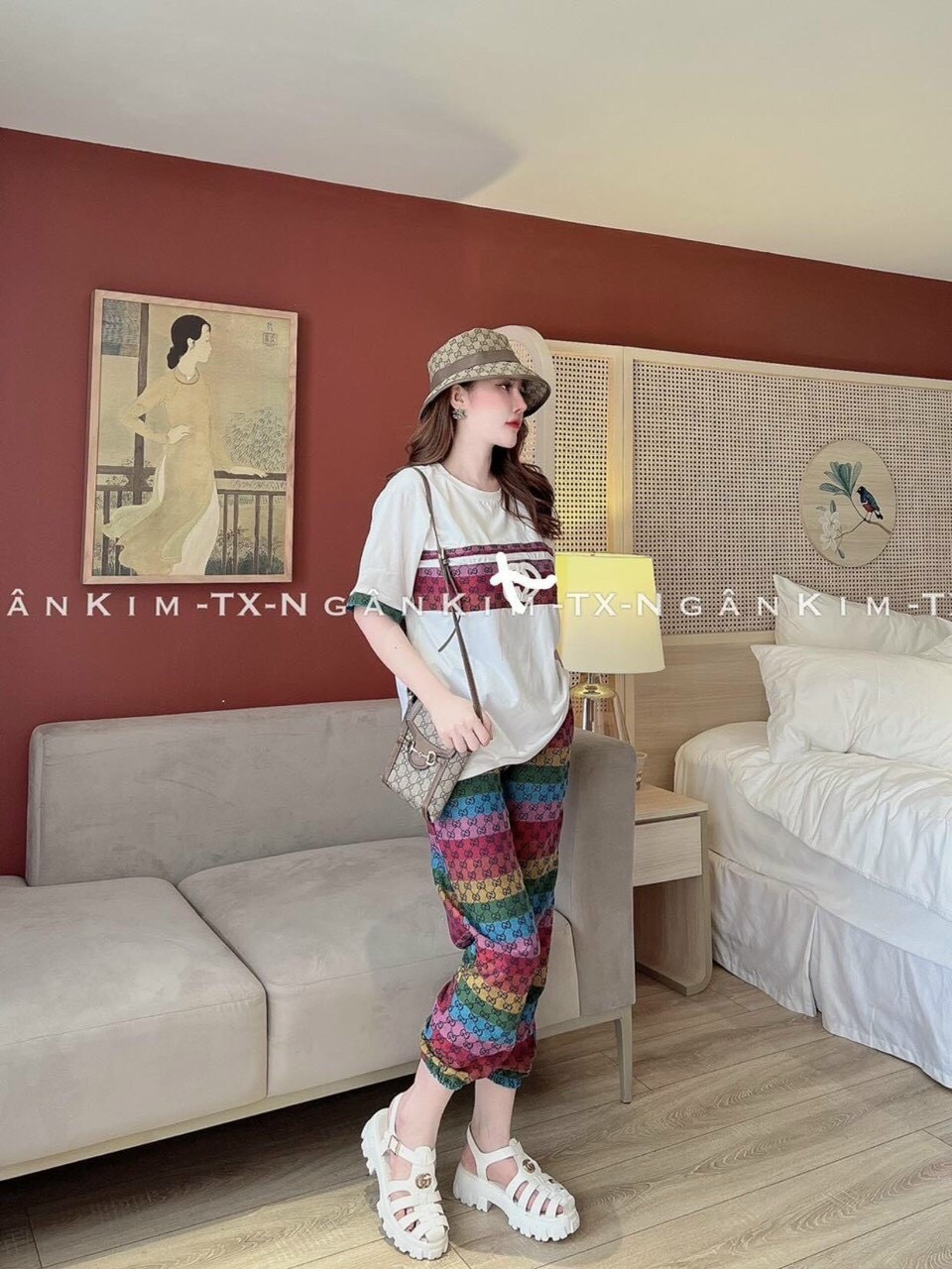 Set Áo Thun Borip thêu Quần Bố GC hot hit