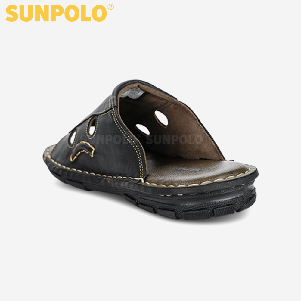 Dép Quai Ngang Nam Da Bò SUNPOLO AQN015
