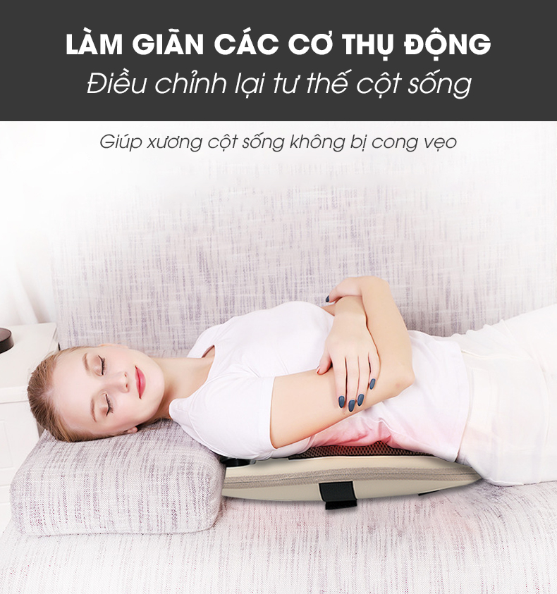 Gối massage trị liệu hồng ngoại Boss Nhật Bản MUB-66 (Hàng chính hãng)