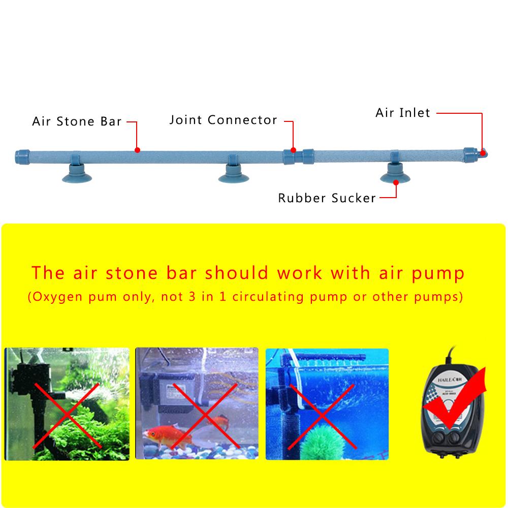 Thanh Đá Không Khí Bể Cá Ống Sục Khí Bong Bóng Tường Khuếch Tán Bơm Oxy