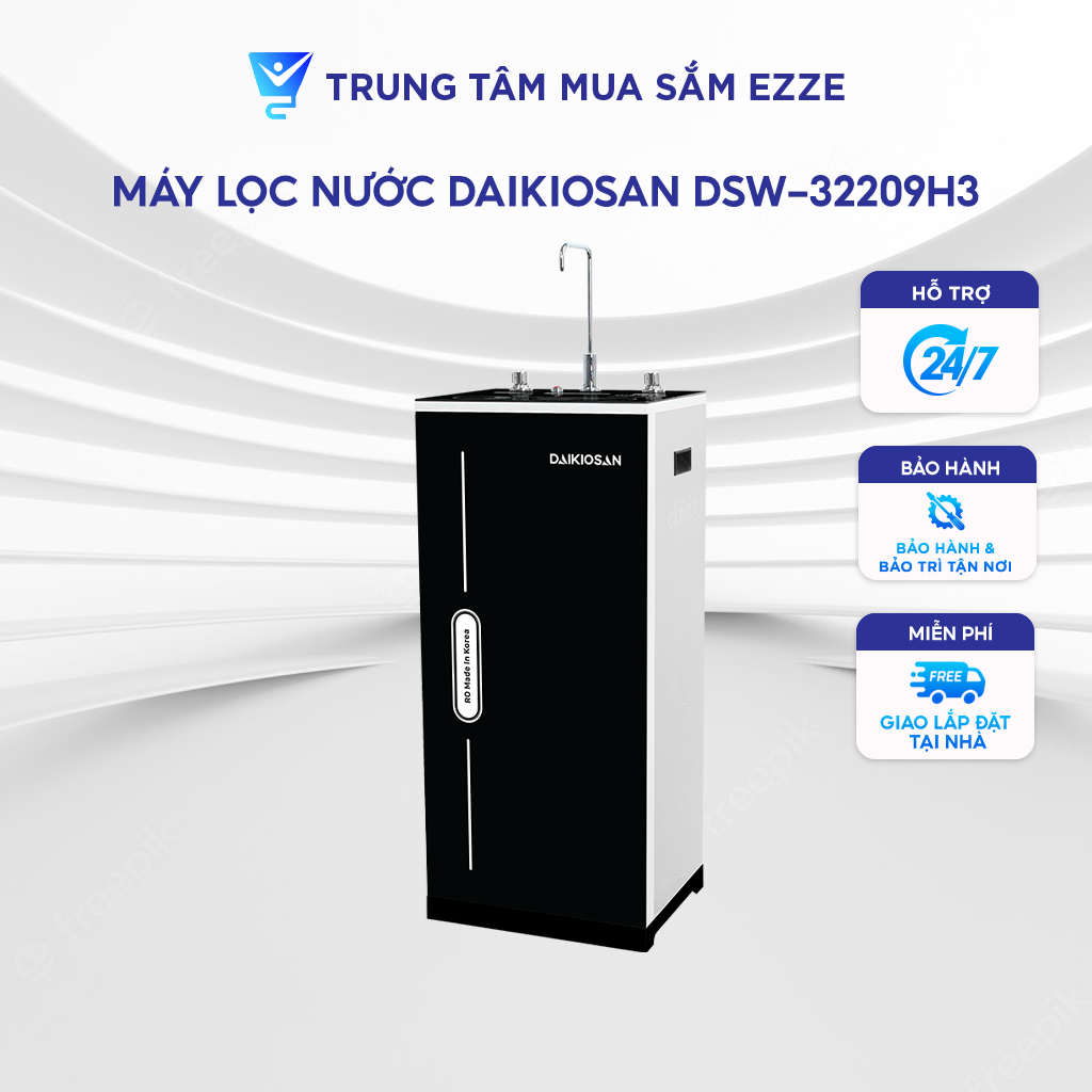 Máy lọc nước RO với 2 nguồn nước nóng và nguội chỉ trong 1 vòi DSW-32209H3