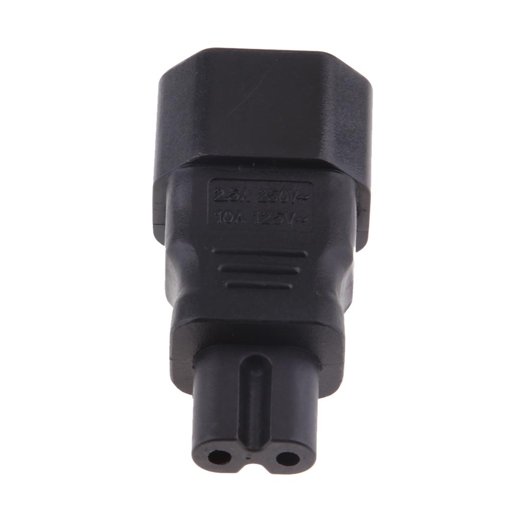 Đa Năng IEC 320 C14 Để C7 Chuyển Đổi Adapter Kết Nối Nguồn Cắm