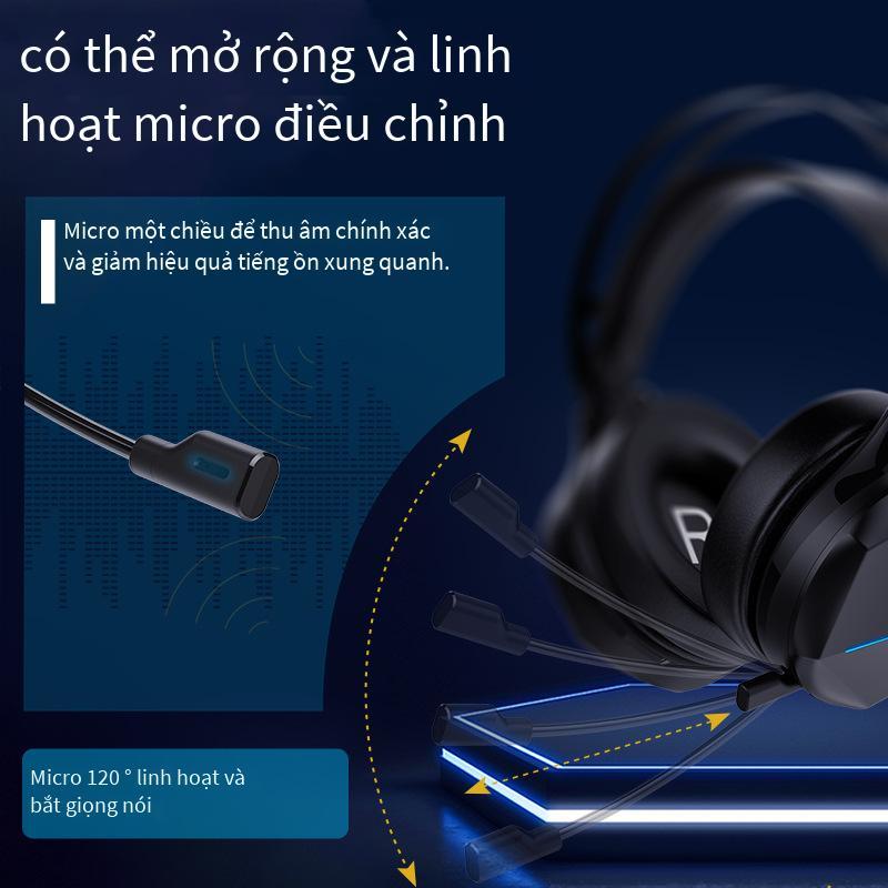 Tai nghe không dây chơi game chế độ kép Bluetooth 2.4G thuận lợi nhất chế độ tất cả trong một Đèn RGB đầy màu sắc tai nghe chơi game không dây