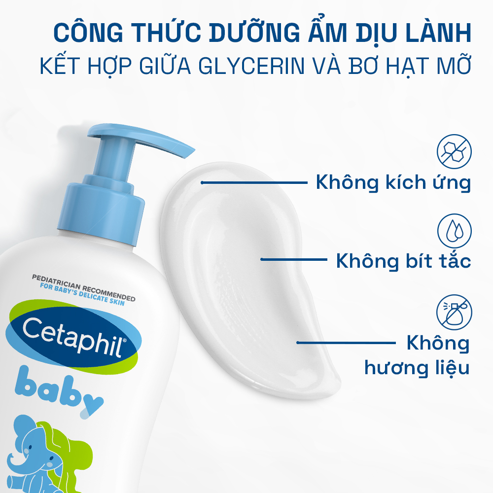 Sữa dưỡng thể dịu lành cho bé Cetaphil Baby Daily Lotion 400ml