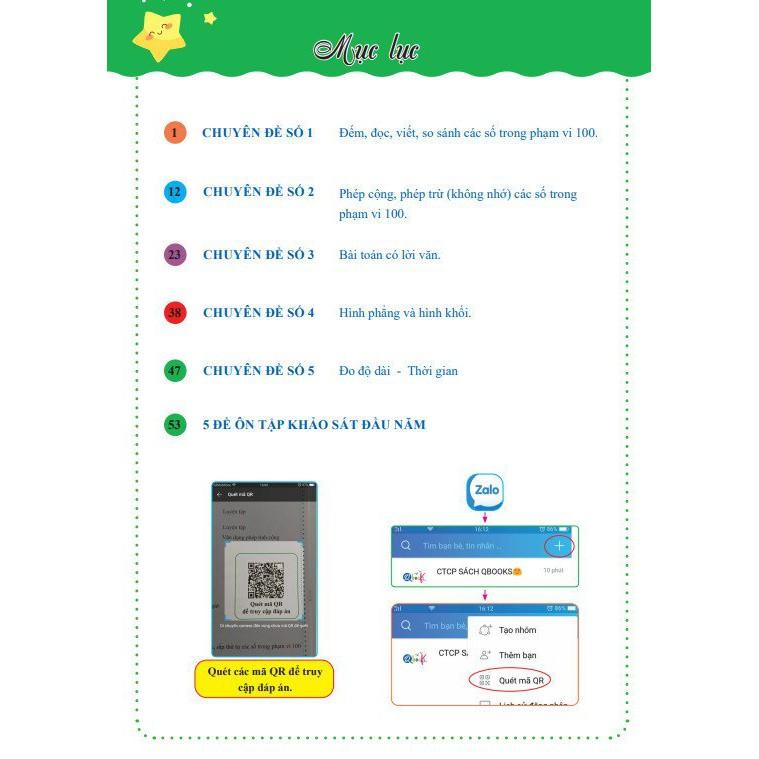 Combo Ôn Hè Toán và Tiếng Việt 1 - Dành cho học sinh lớp 1 lên 2