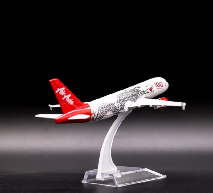Mô hình máy bay tĩnh A320 Air Asia 16cm