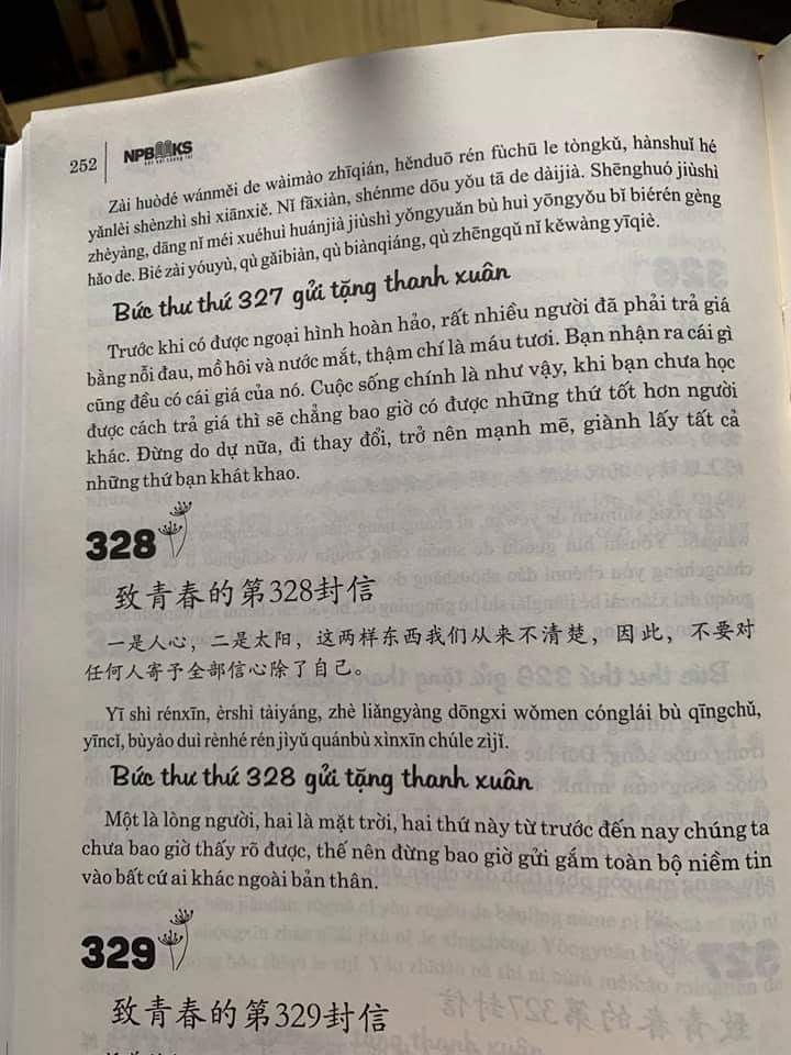 Sách Gửi tôi thời thanh xuân song ngữ Trung việt có phiên âm có MP3 nghe + DVD tài liệu