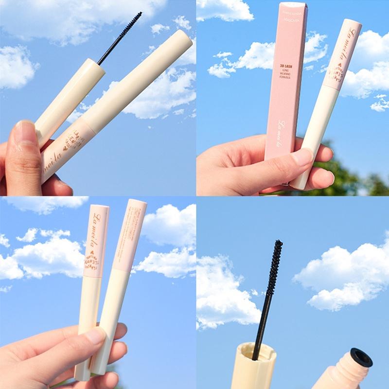 Mascara Siêu Mảnh Tơi Mi Lameila Skinny Microcara Vỏ Hồng 2 màu đen nâu LMCR2 - 01 Đen LMCR201