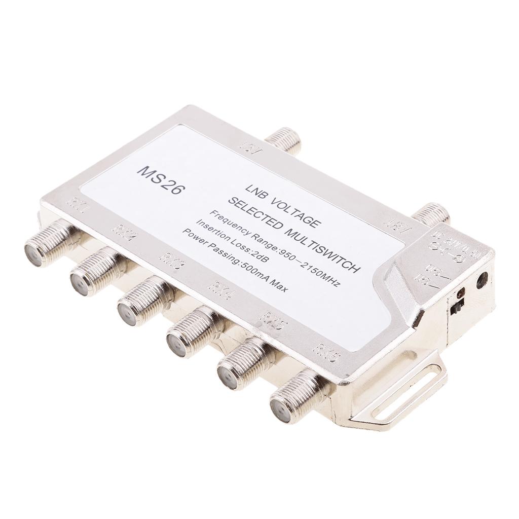 2 In 6 Diseqc Switch Satellite Multiswitch For TV Receiver