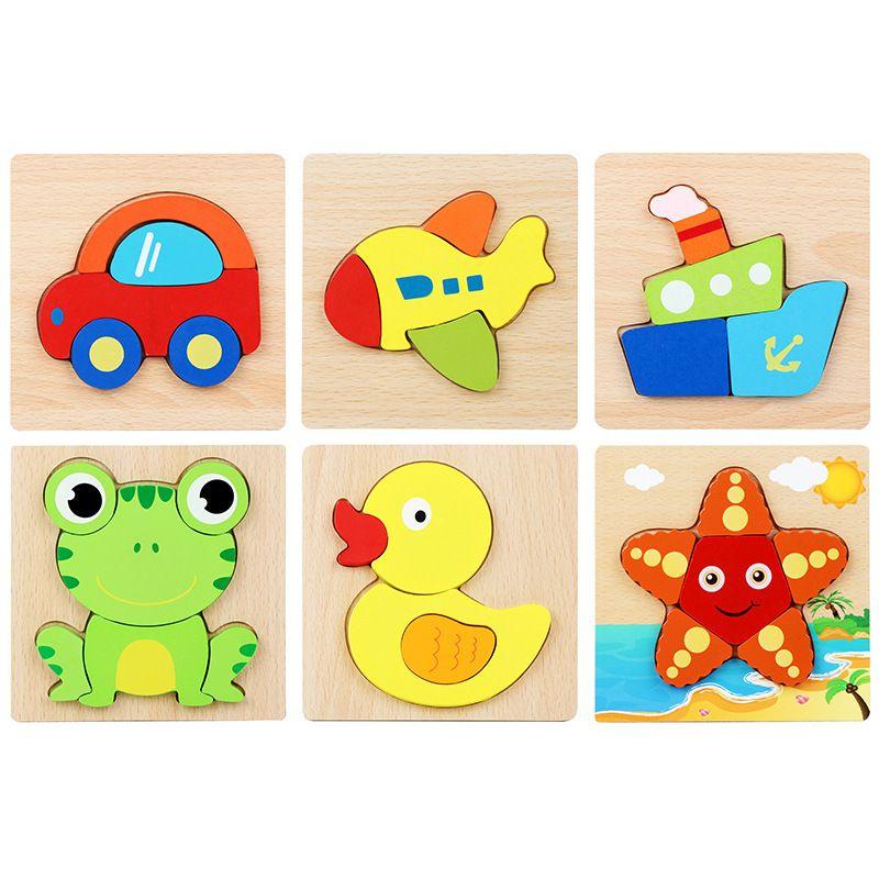 Đồ chơi ghép hình gỗ nổi 3D bằng gỗ thông minh giáo dục Montessori nhiều chủ đề giúp bé phát triển trí tuệ