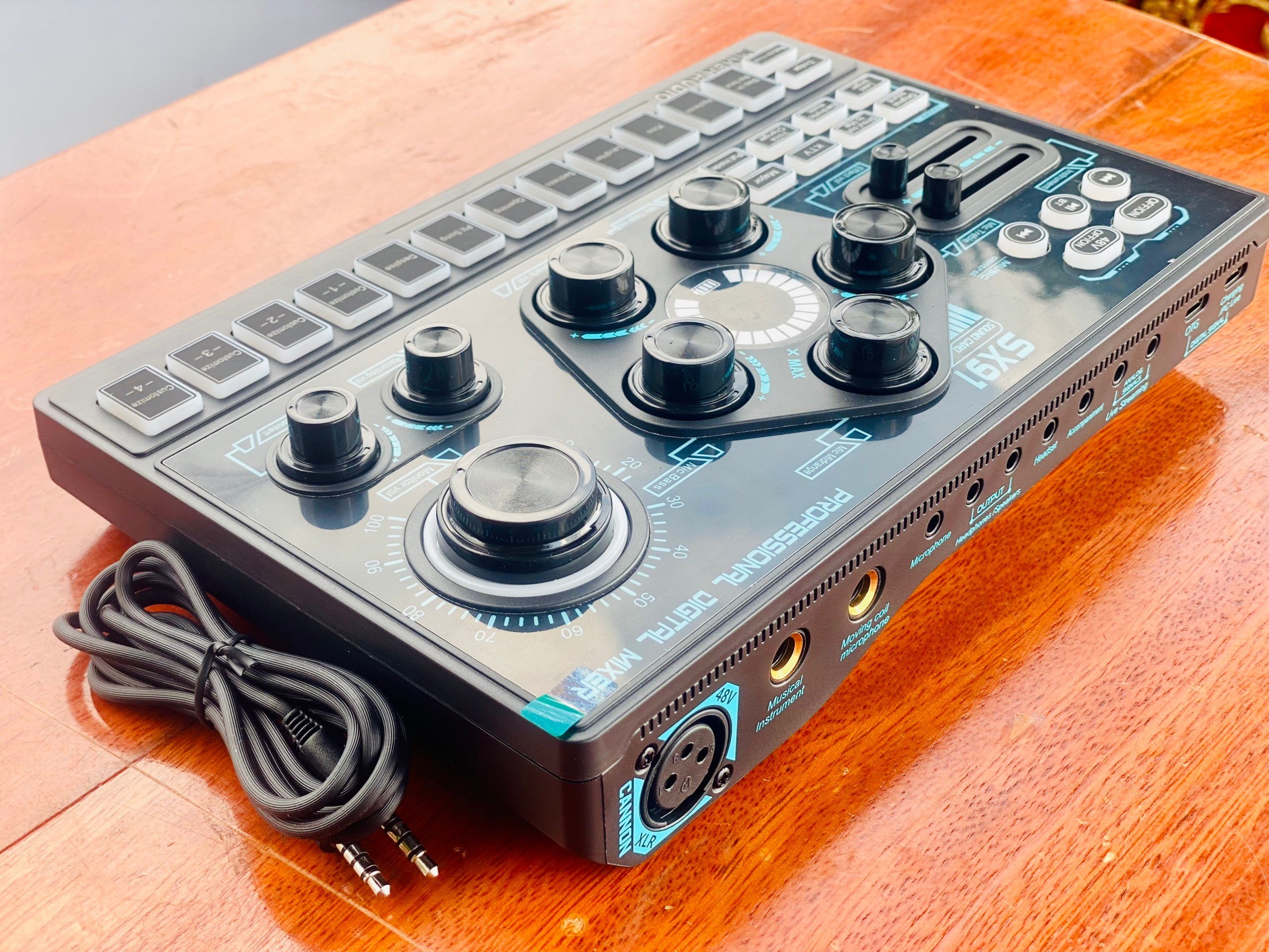 Sound Card Thu Âm, Livetream MTMAX SX91, Tích Hợp Hiệu Ứng Âm Thanh Chuyên Nghiệp . HÀNG CHÍNH HÃNG