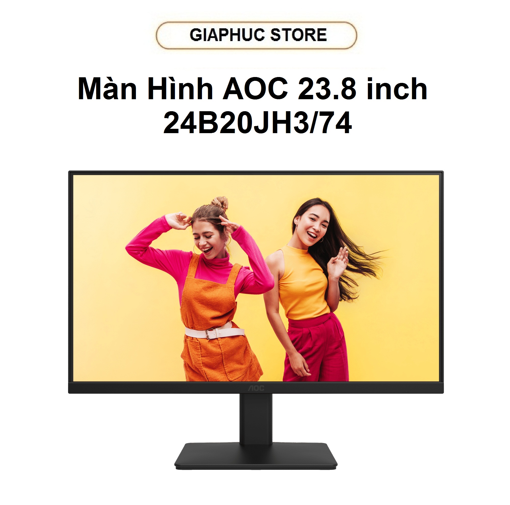 Màn Hình AOC 24B20JH3/74 (23.8 inch/ FHD/ IPS/ 250cd/ 1 ms) - Hàng Chính Hãng