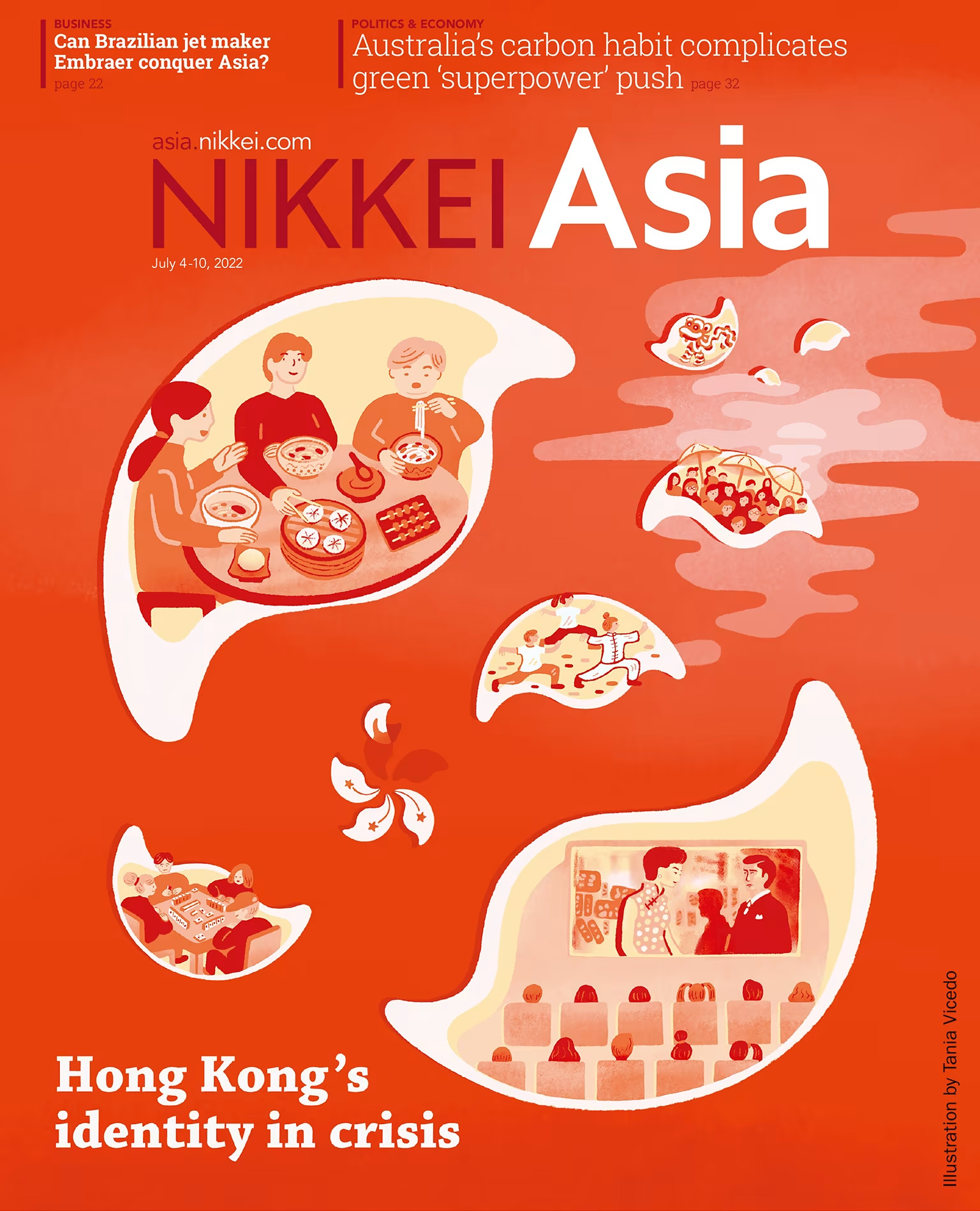 Nikkei Asian Review: Nikkei Asia - 2022: HONG KONG'S IDENTITY IN CRISIS - 27.22 tạp chí kinh tế nước ngoài, nhập khẩu từ Singapore,