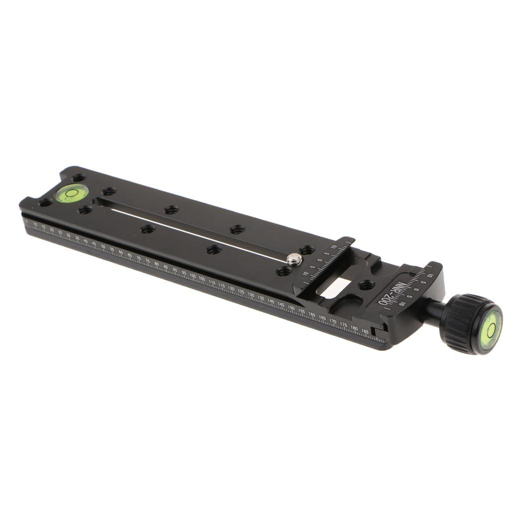 200mm Nodal Slide Rail Quick Release Plate Clamp for Macro Panoramic Arca