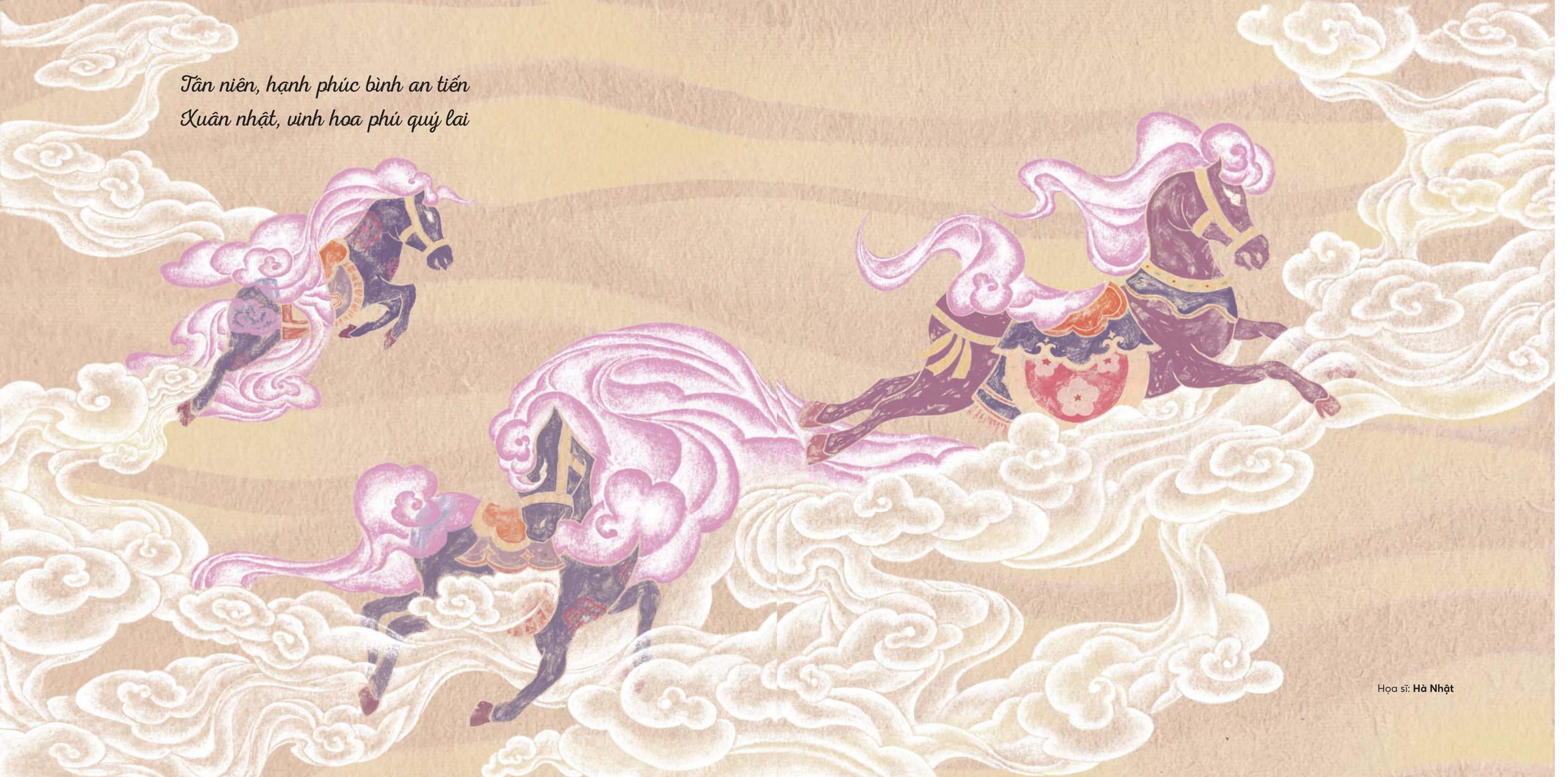 Sách - Nhâm Nhi Tết Bính Ngọ - Ấn Phẩm Đặc Biệt - Bìa Cứng - Tặng Kèm Mô Hình Lắp Ráp Hình Ngựa Gỗ