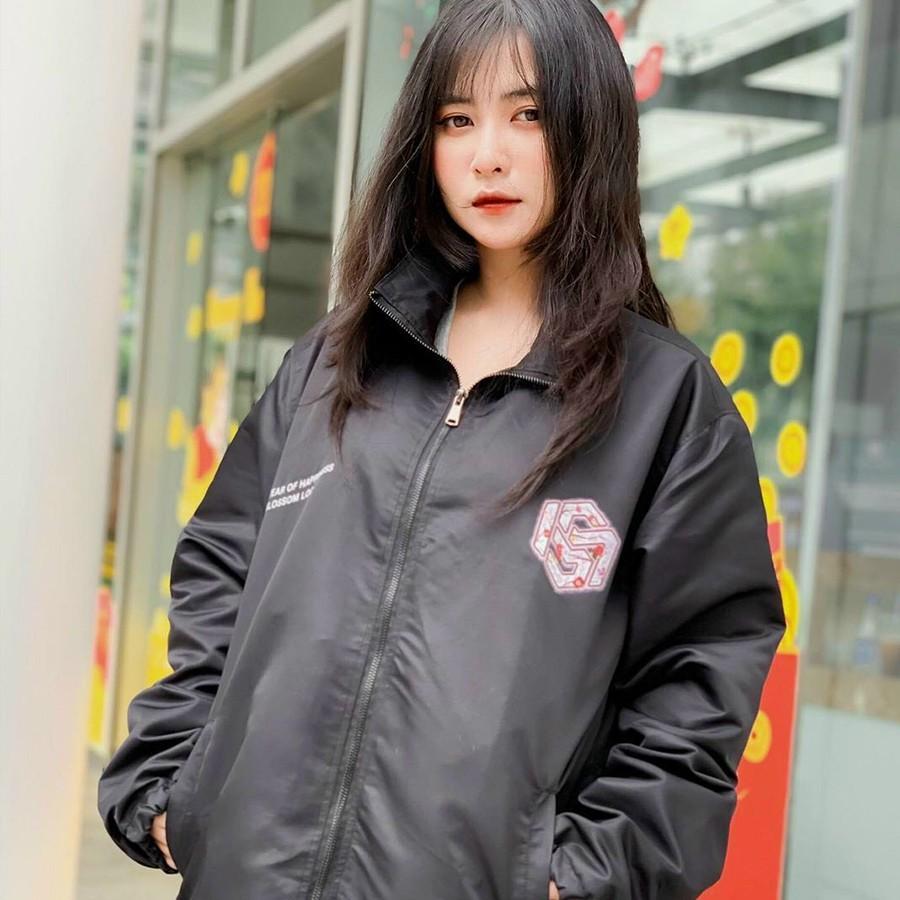 Áo khoác dù,áo jacket unisex nam nữ Form rộng phong cách Ulzzang in hình BLOSSOM