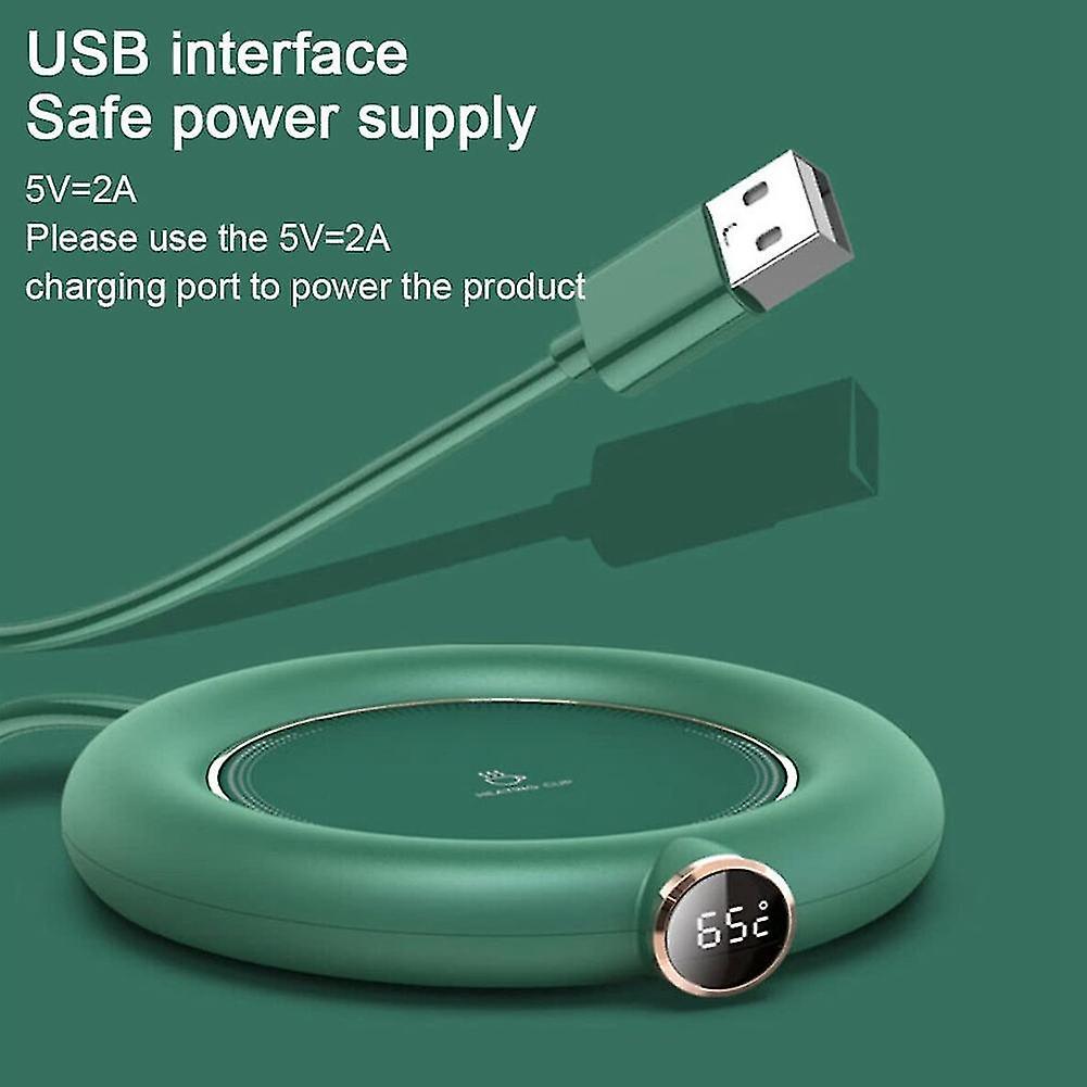 Cốc thông minh ấm hơn để làm nóng trà, nến, ấm hơn, màu xanh lá cây