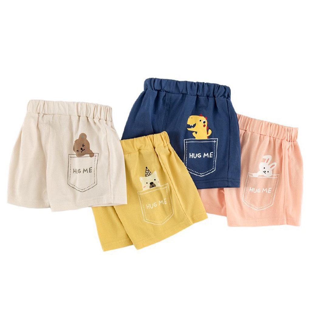 Quần Short Cho Bé Trai In Khủng Long, Quần Đùi Trẻ Em Vải Cotton Cao Cấp Co Giãn 4 Chiều Cho Bé 7-18kg - ROSY KIDS