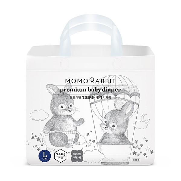 Bỉm Quần Ban Đêm MOMO RABBIT Size L 9-14kg 28 Miếng