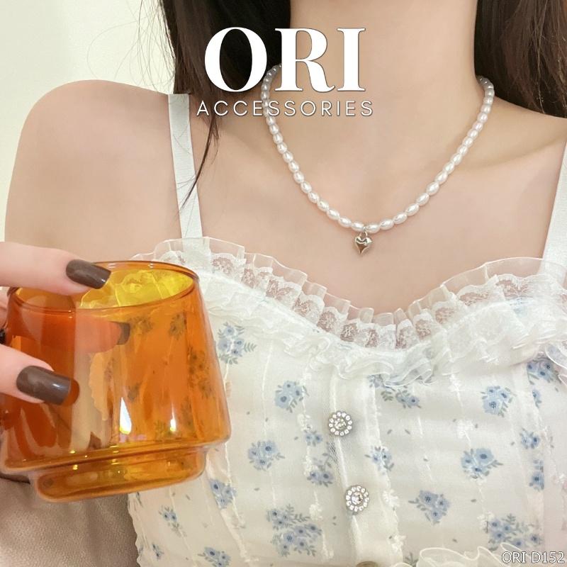 Dây chuyền nữ chuỗi hạt mặt trái tim Kiera sang trọng thời trang ORI ACCESSORIES D152