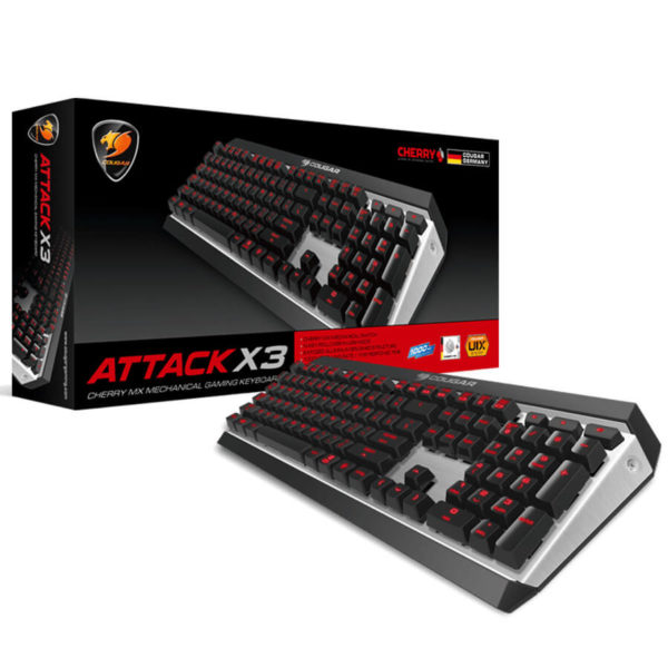 BÀN PHÍM Cougar Attack X3 Premium – Cherry MX Mechanical Aluminium Gaming Keyboard_ HÀNG CHÍNH HÃNG