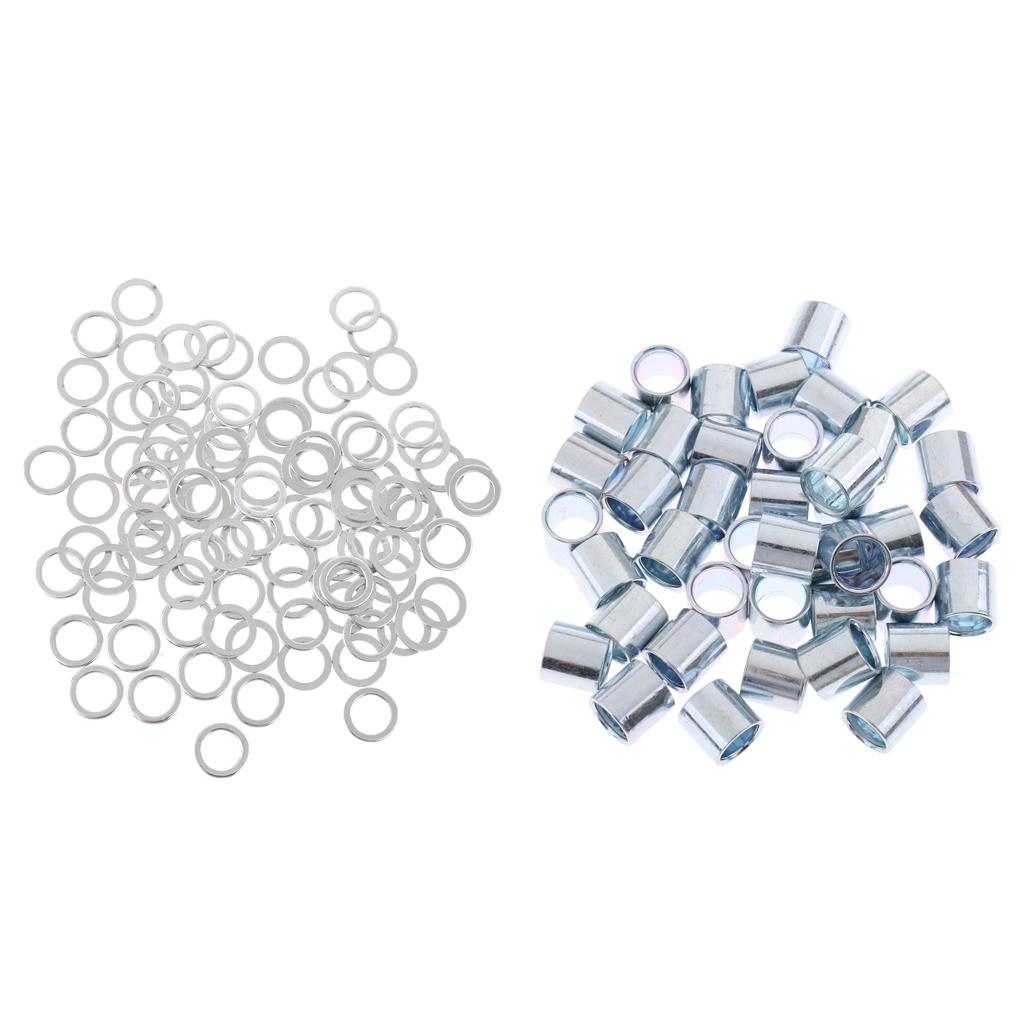 140pcs Skateboard Longboard Hardware Set Speed Washers and Bearing Spacers