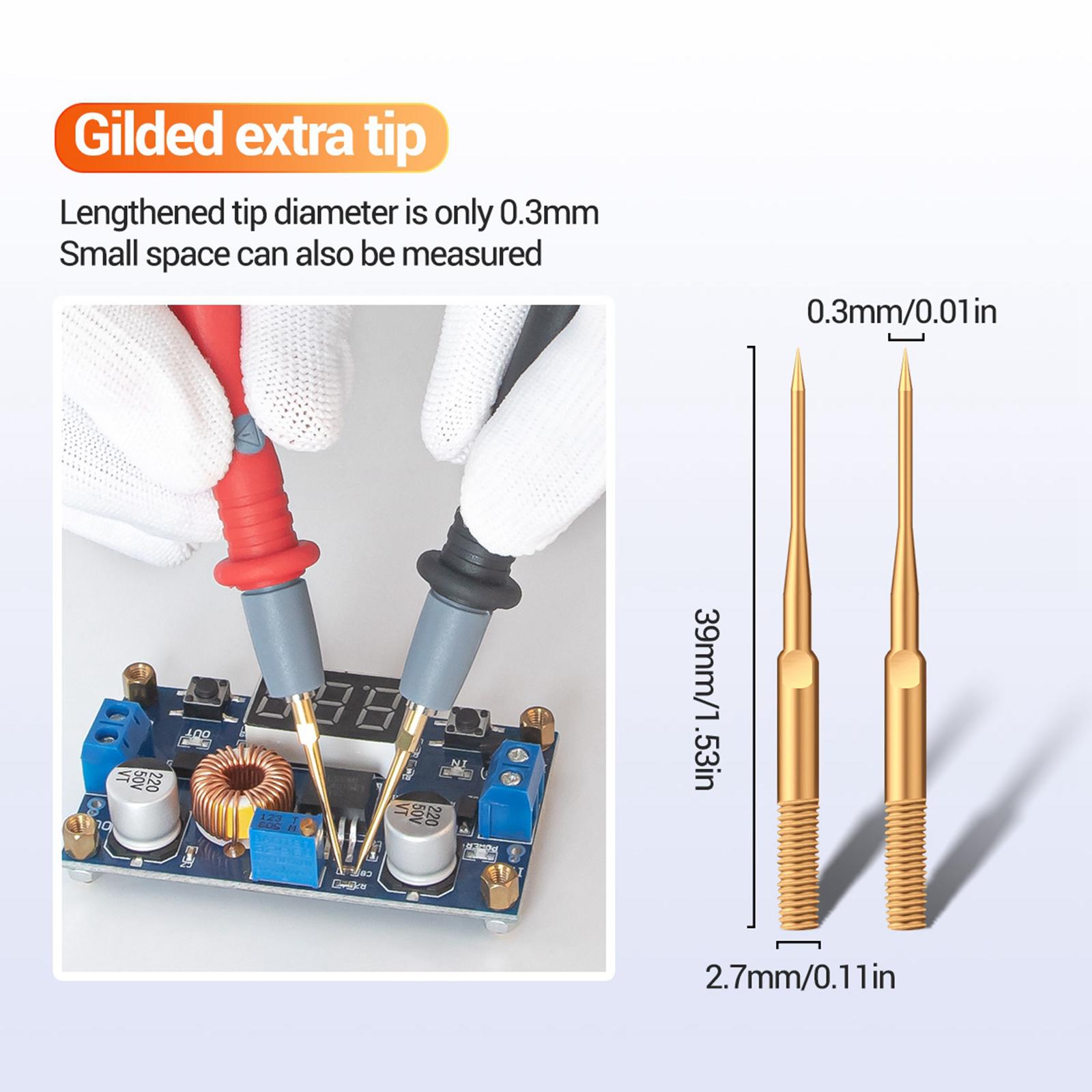 22 in 1 Electronic Test Leads Kit, Digital Multimeter Leads, with Alligator Clips ,Replaceable Probes Tips ,Accs Kit for Digital Multi Meter