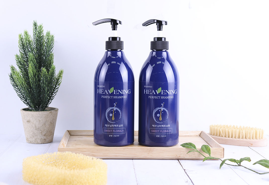 Combo 1 sữa tắm dưỡng ẩm, làm trắng da 750ml + 1 dầu gội dưỡng chất suôn mượt 750ml Heavening - nhập khẩu Hàn Quốc