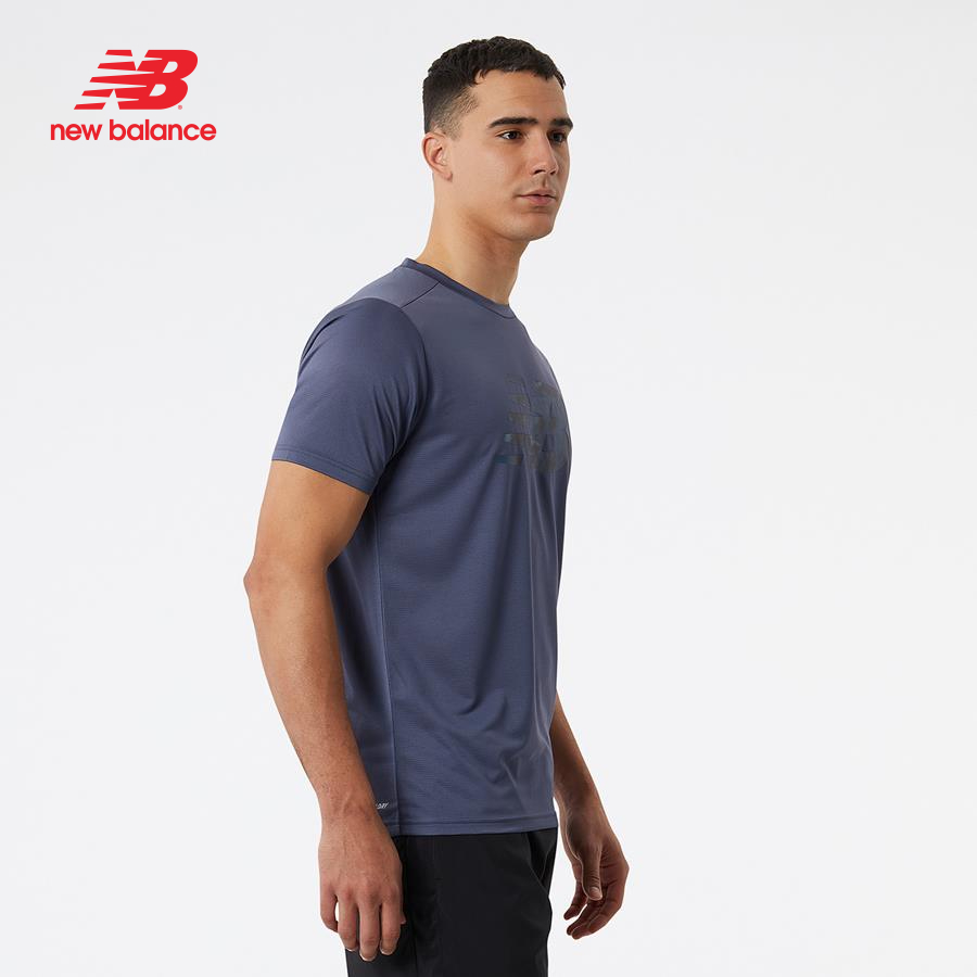 Áo thun thể thao nam New Balance APP RUNNING T-SHIRT M THUNDER - MT21197THN (form quốc tế)