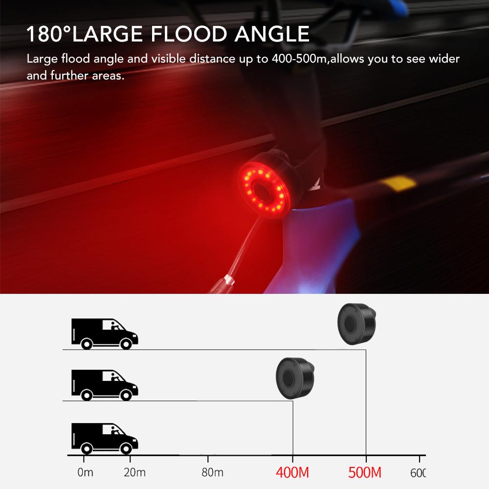 Đèn hậu xe đạp nhỏ USB có thể sạc lại Đèn LED phía sau xe đạp
