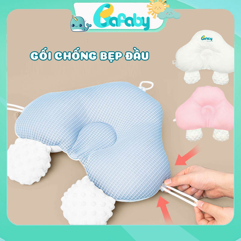 Gối Đầu Cho Bé Sơ Sinh Chống Giật Mình Chống Bẹp Đầu Có Dây Rút Điều Chỉnh Bafaby - 305