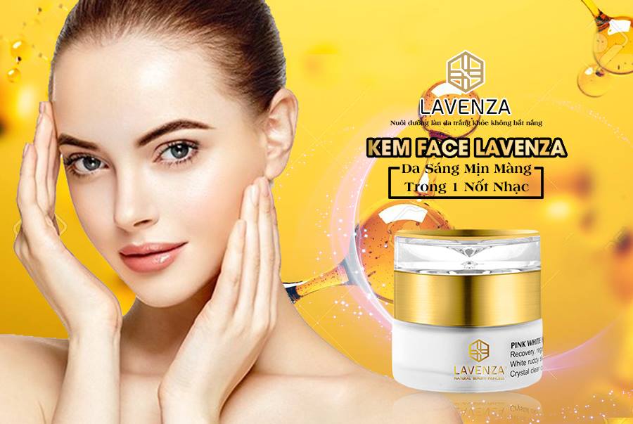 Kem dưỡng trắng da mặt Lavenza Pink White Facial Treatment Natural (30g)