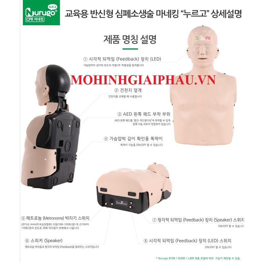 Mô hình huấn luyện CPR Nurugo L330
