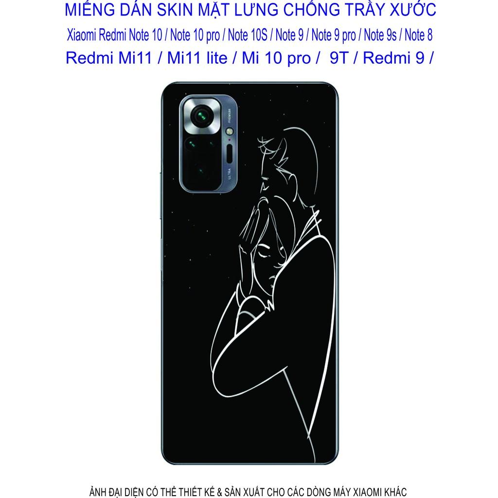 Miếng Dán Skin 3D dành cho Xiaomi Redmi note 10 / note 10pro / note 10s/ note 9/ note 9pro/ note 8/ mi 11/ mi 11lite/ mi 10pro