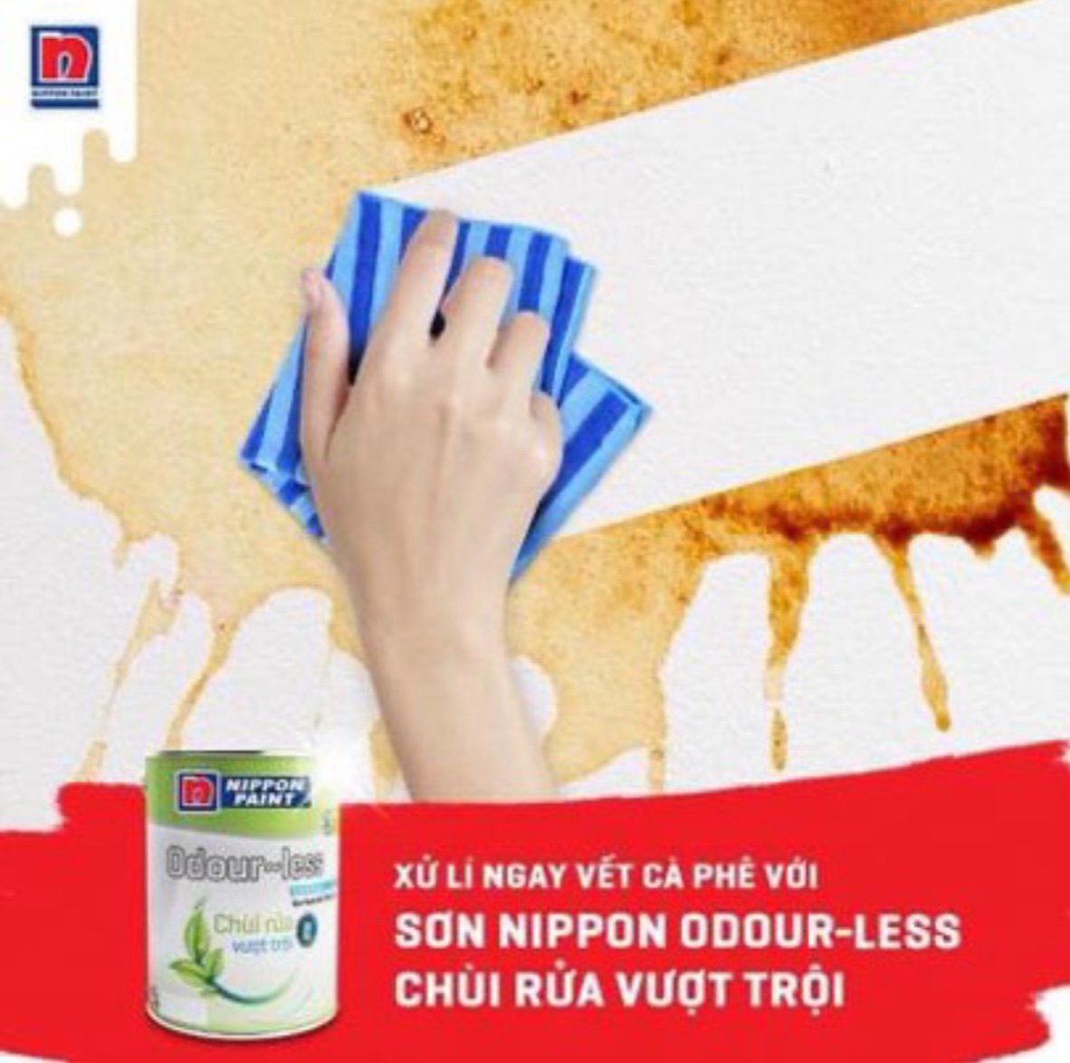 Sơn nội thất Cao Cấp Odour-less Chùi Rửa Vượt Trội (MÀU TRẮNG)